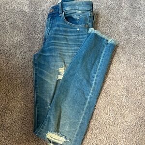 Abercrombie ripped skinny jeans
